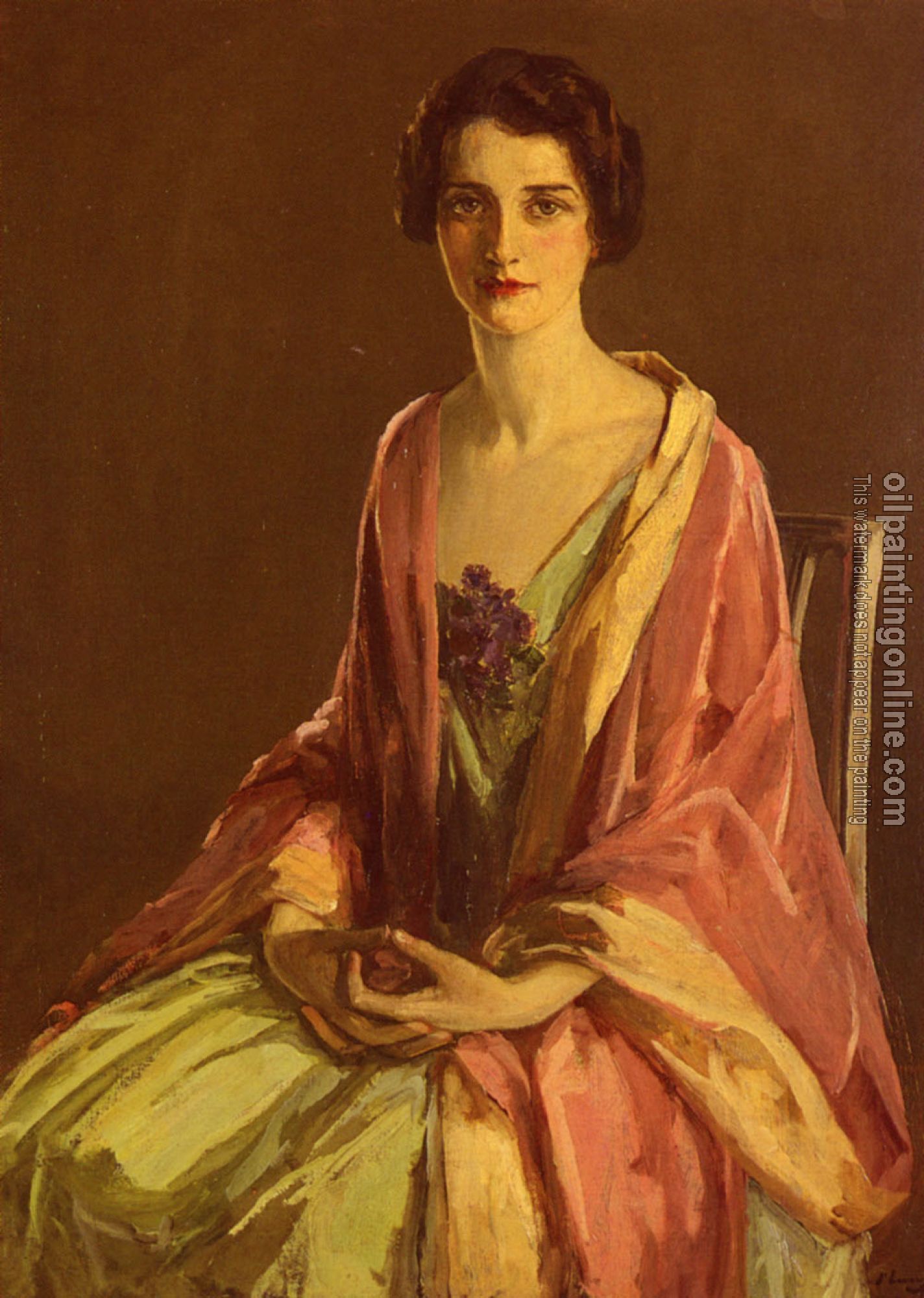 Sir John Lavery - Portrait Of Miss Julia McGuire